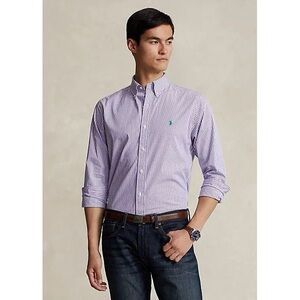 🆕 Ralph Lauren Shirt Men’s 17 34/35 Button Down Purple Gingham Checker Yarmouth